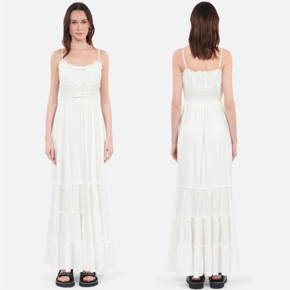 The Kooples Long White Maxi Dress with Bows - Kooples 1 - US Small